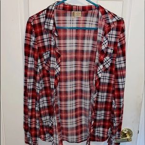 Red white and blue flannel